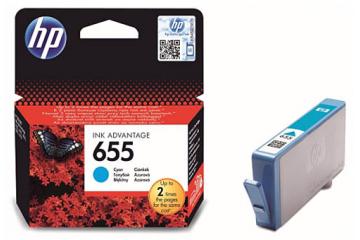 CZ110AE Картридж №655 HP DJ 3525/ 4515/4525/ 5525/ (синий) (600 стр.) (HP)