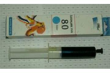 Мононабор чернил Lexmark 80 (20 ml, синие) (Unijet)