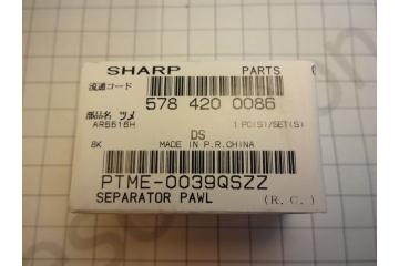 PTME-0039QSZZ Палец (отсекатель) отделения от тефлонового вала Sharp AR-5516D/ 5516N/ 5520D/ 5520N (Sharp)